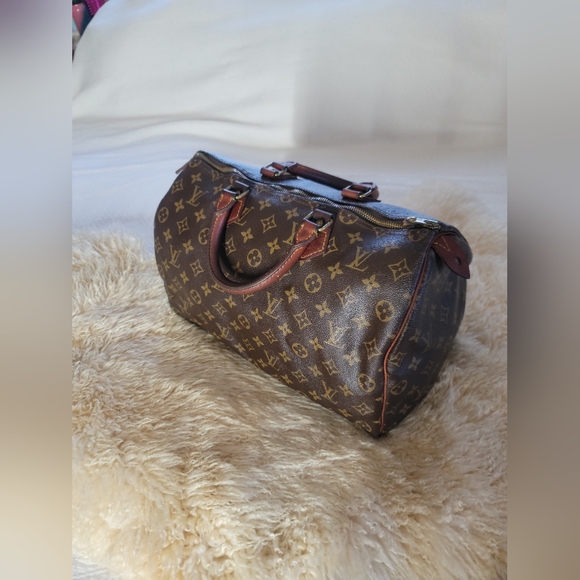 Louis Vuitton Monogram Speedy 35  Authentic Vintage color Brown Used/Pre-Loved - Picture 5 of 17